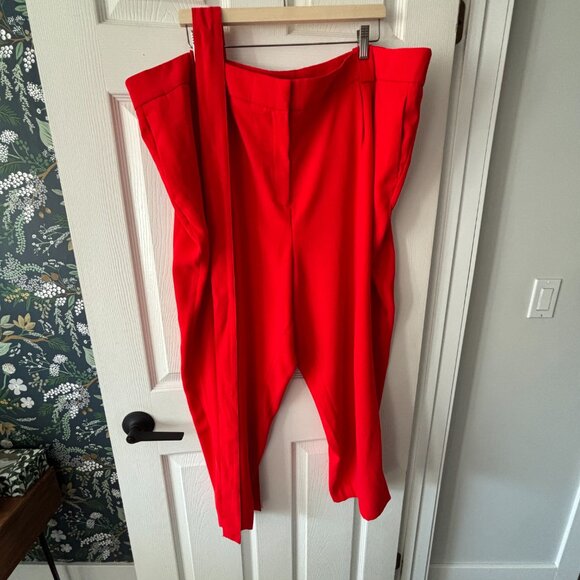 Wide Leg Trouser with Wait Tie - Picture 2 of 6